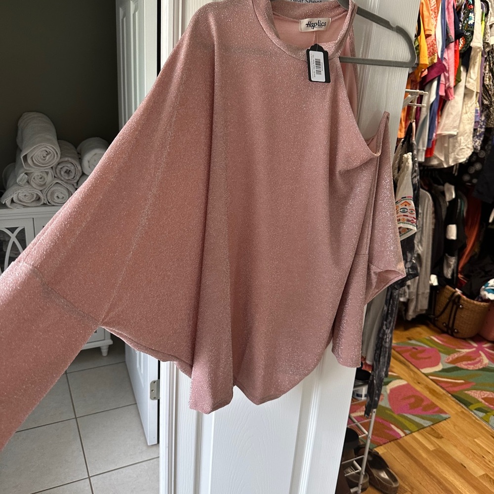 Angels Pink Tunic with Batwing Sleeves XL or 1XL